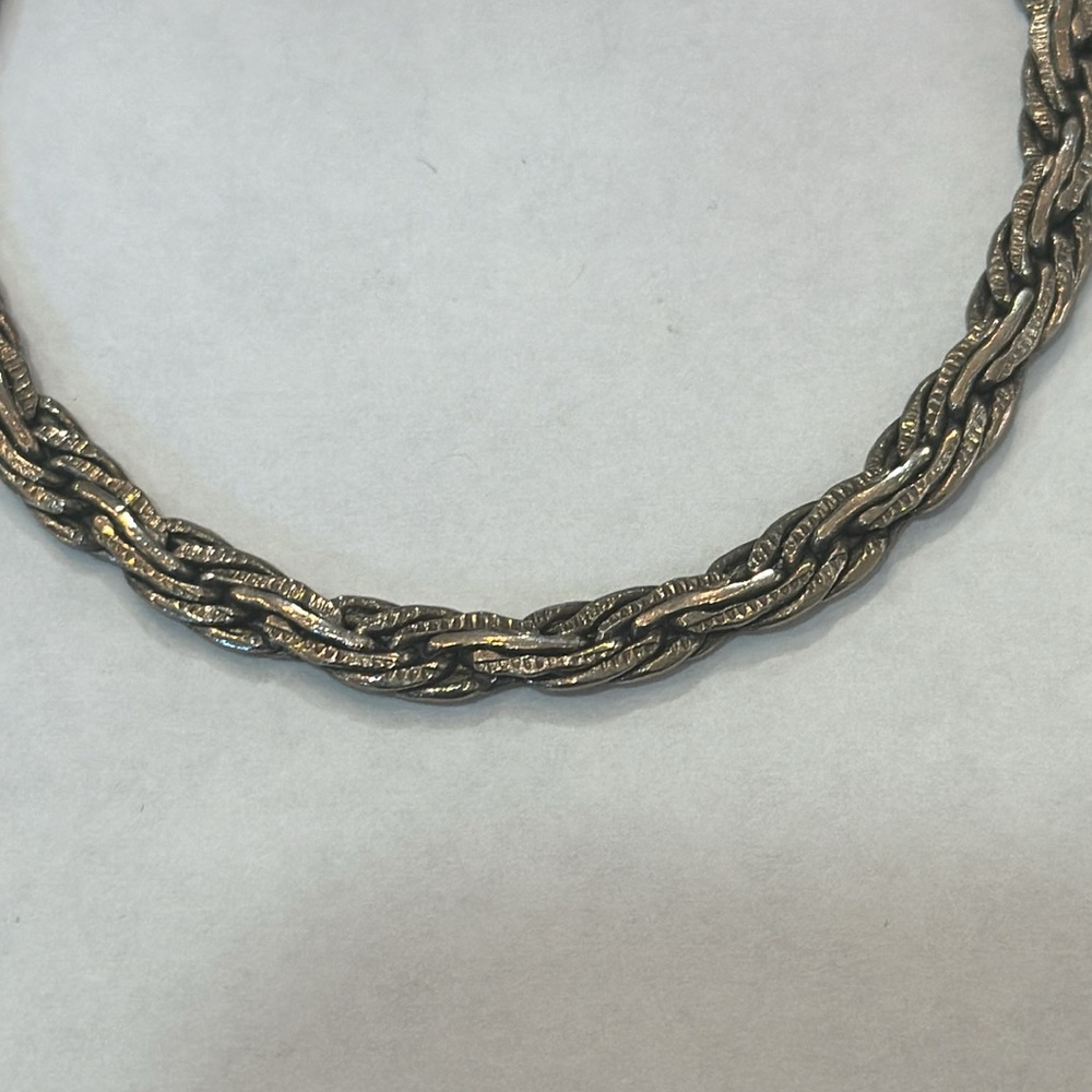 VINTAGE 925 TWISTED‎ ROPE BRACELET - Picture 4 of 6